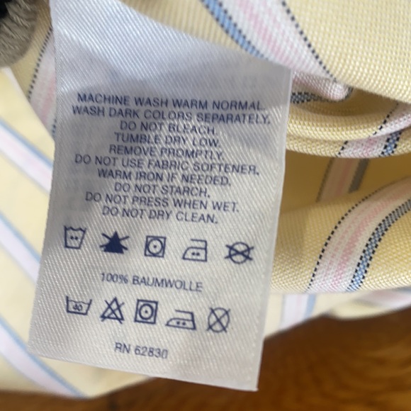 Lands’ End short sleeves men shirt, size 17.5 - Picture 10 of 12